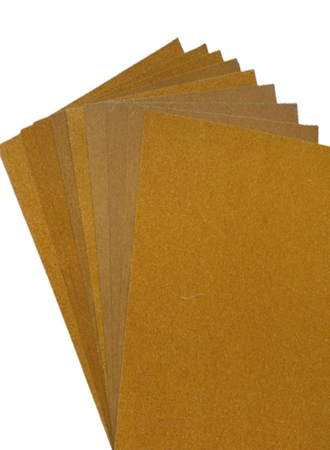 Color Zebra® Sanding Paper/Emery Paper/Sandpaper (Brown, Grit-80-3pcs 100-3pcs 120-3pcs) Pack of 9 sheets - Image 1
